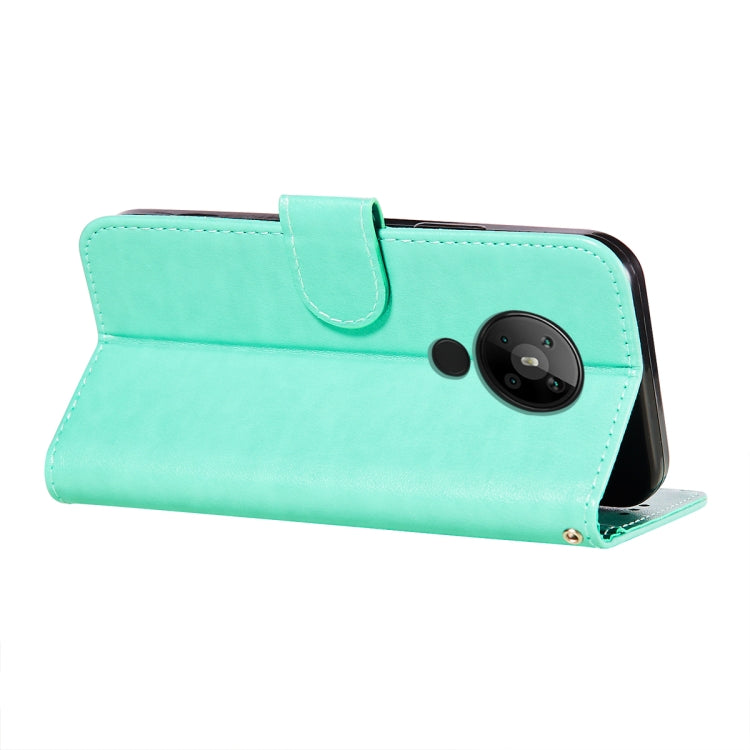 For Nokia 5.3 Flower Vine Embossing Pattern Horizontal Flip Leather Case with Card Slot & Holder & Wallet & Lanyard
