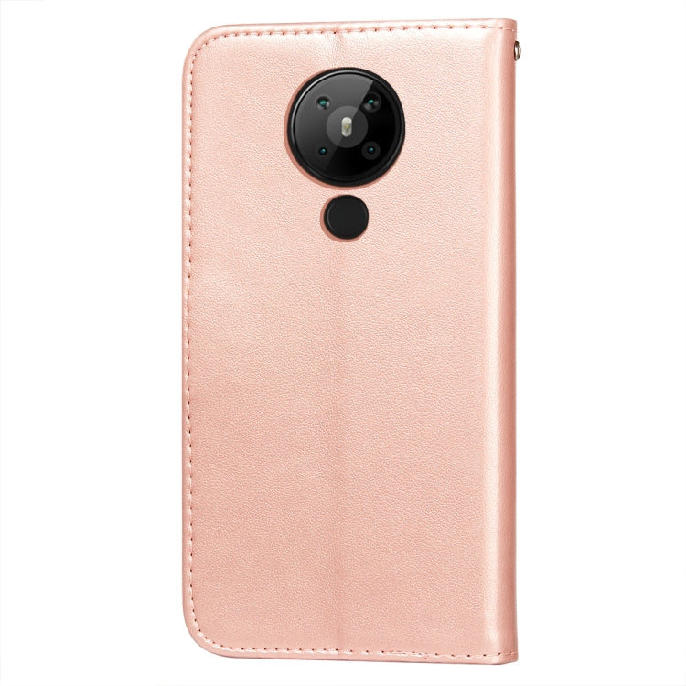 For Nokia 5.3 Flower Vine Embossing Pattern Horizontal Flip Leather Case with Card Slot & Holder & Wallet & Lanyard