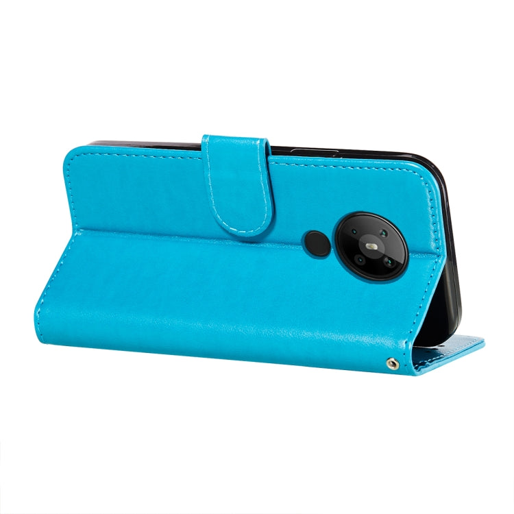 For Nokia 5.3 Flower Vine Embossing Pattern Horizontal Flip Leather Case with Card Slot & Holder & Wallet & Lanyard