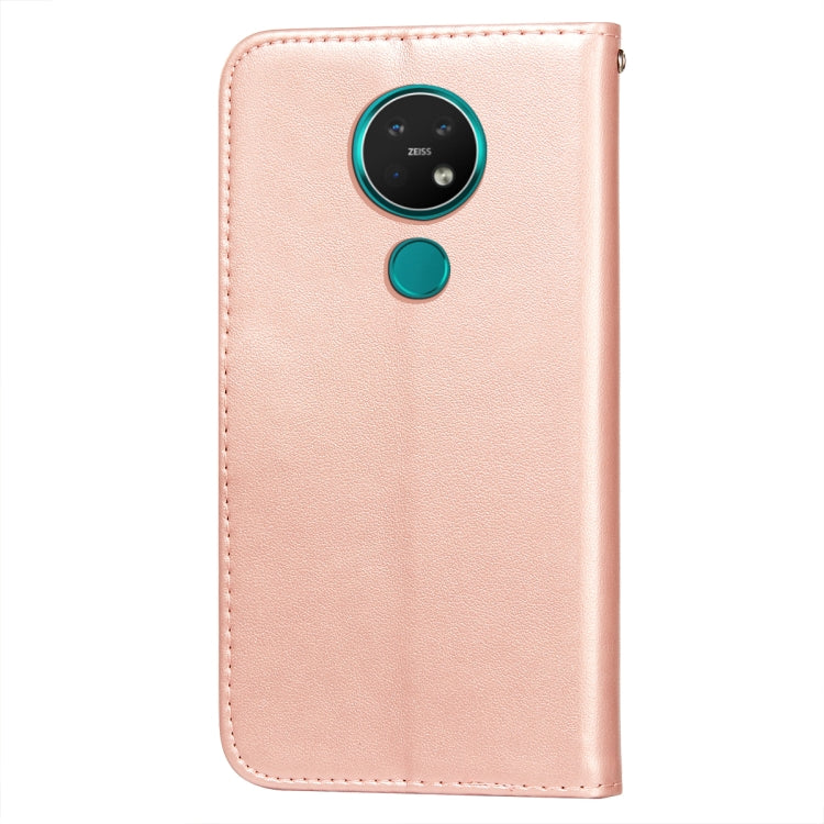 For Nokia 7.2 Flower Vine Embossing Pattern Horizontal Flip Leather Case with Card Slot & Holder & Wallet & Lanyard