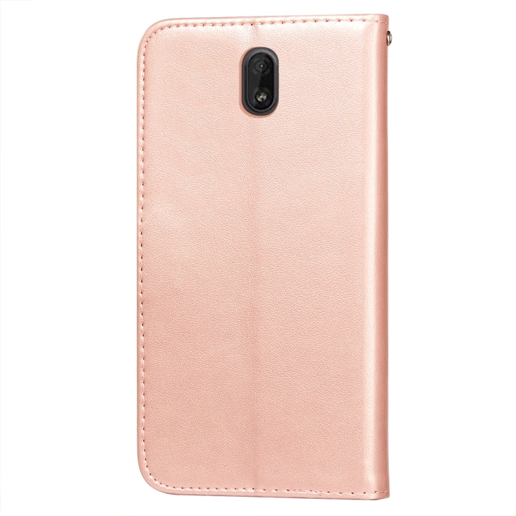 For Nokia C1 Flower Vine Embossing Pattern Horizontal Flip Leather Case with Card Slot & Holder & Wallet & Lanyard