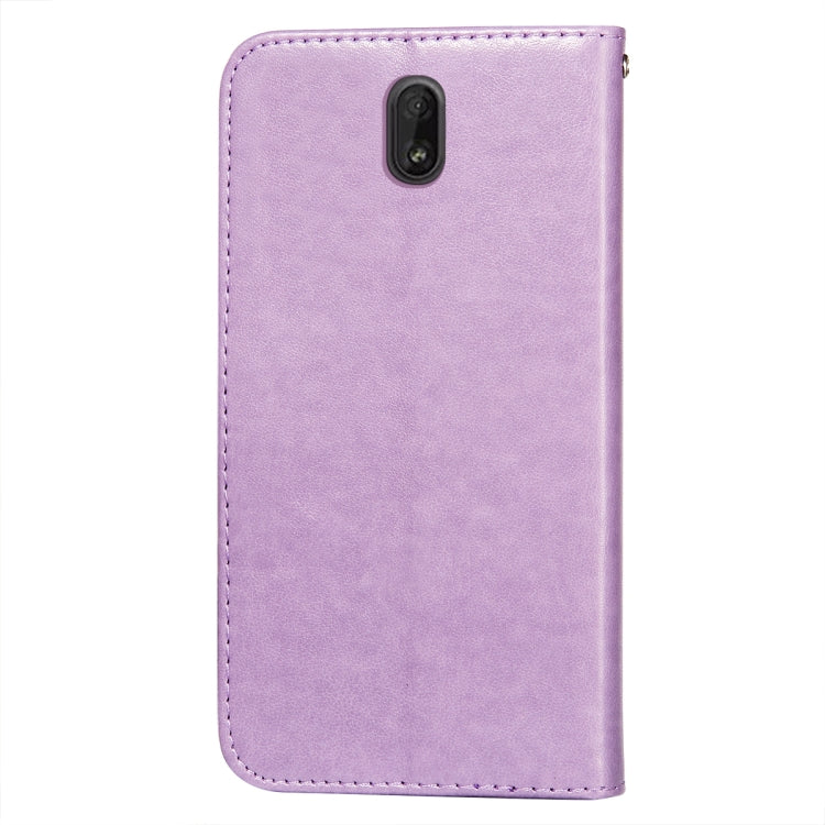 For Nokia C1 Flower Vine Embossing Pattern Horizontal Flip Leather Case with Card Slot & Holder & Wallet & Lanyard