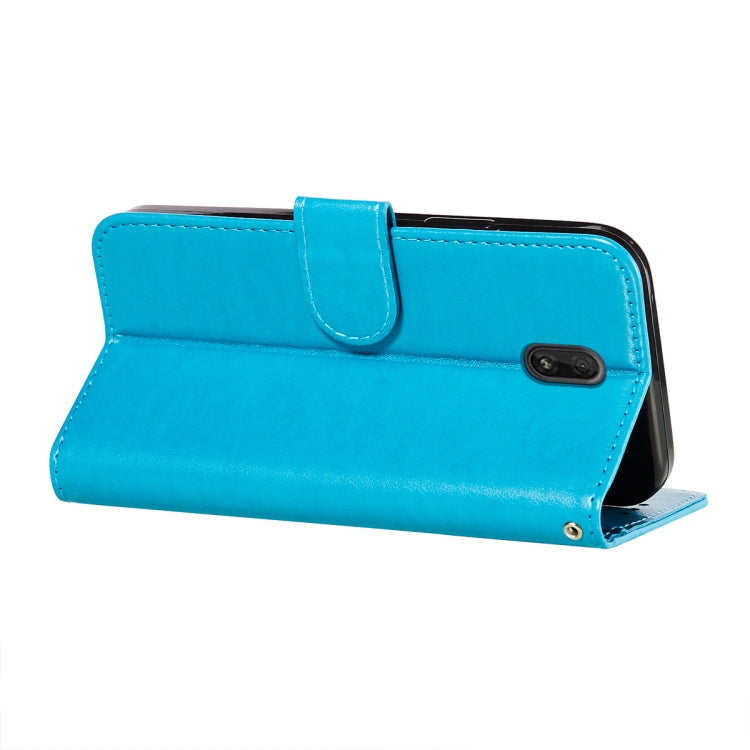 For Nokia C1 Flower Vine Embossing Pattern Horizontal Flip Leather Case with Card Slot & Holder & Wallet & Lanyard