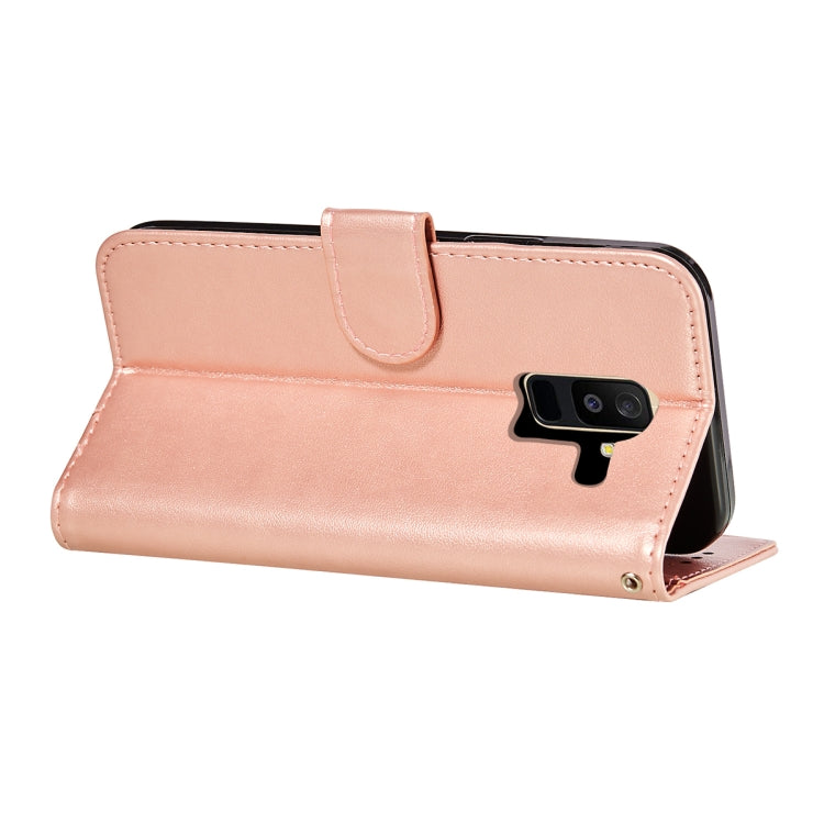 For Samsung Galaxy A6+ 2018 Flower Vine Embossing Pattern Horizontal Flip Leather Case with Card Slot & Holder & Wallet & Lanyard