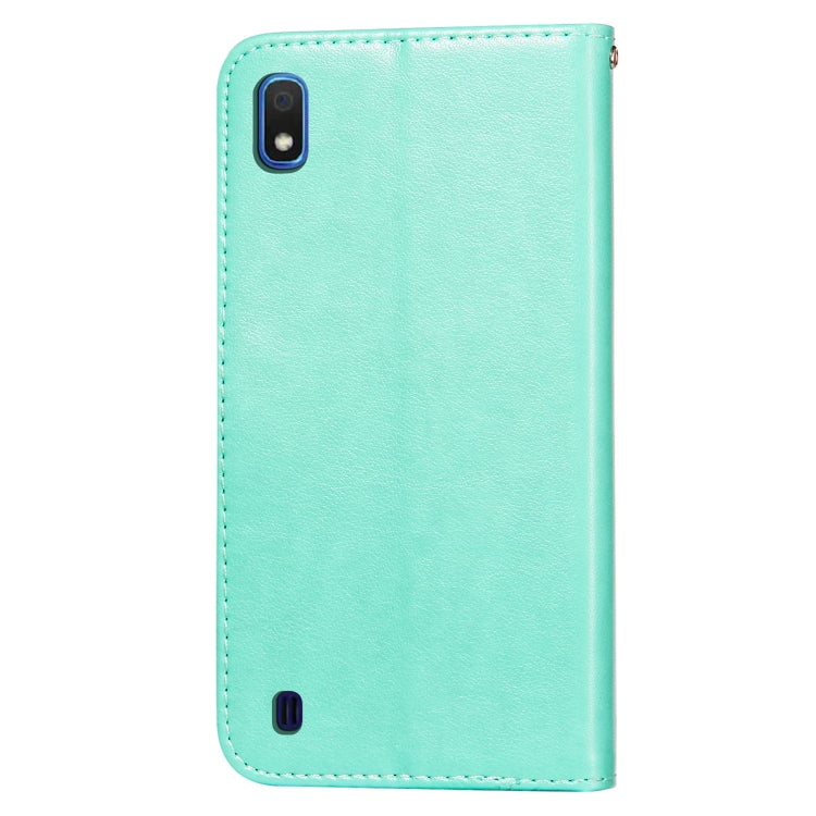 For Samsung  Galaxy A10 Flower Vine Embossing Pattern Horizontal Flip Leather Case with Card Slot & Holder & Wallet & Lanyard