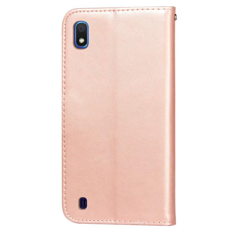 For Samsung  Galaxy A10 Flower Vine Embossing Pattern Horizontal Flip Leather Case with Card Slot & Holder & Wallet & Lanyard