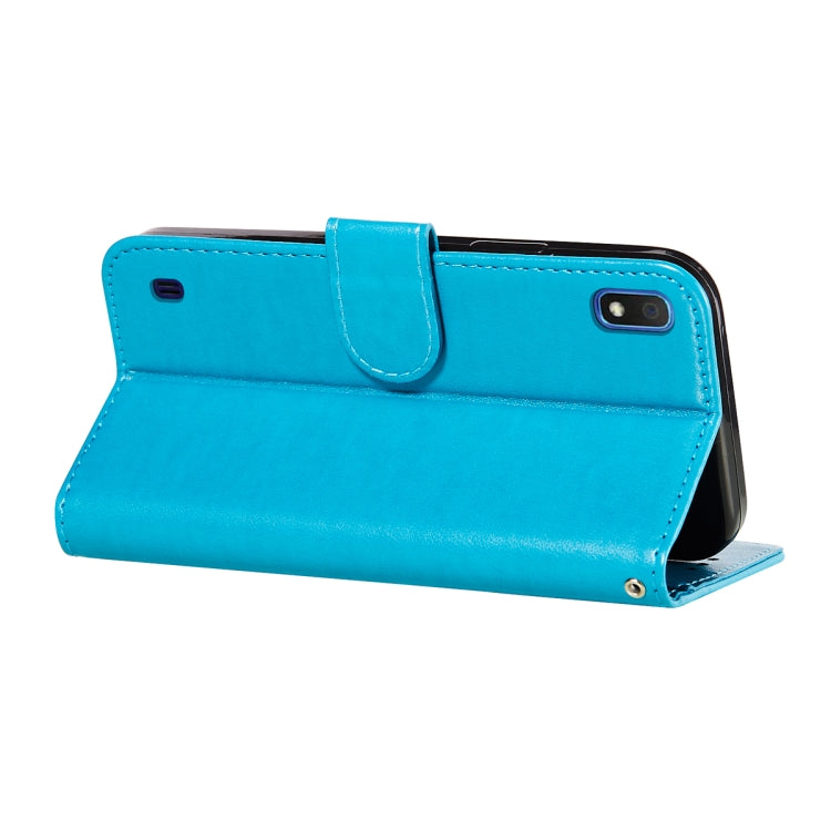 For Samsung  Galaxy A10 Flower Vine Embossing Pattern Horizontal Flip Leather Case with Card Slot & Holder & Wallet & Lanyard