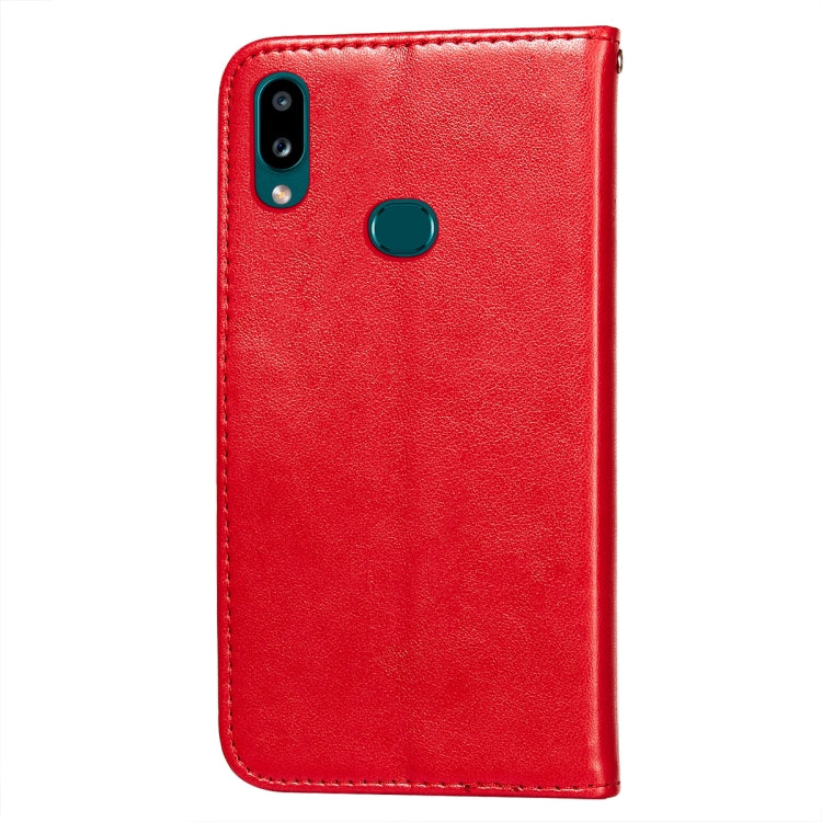 For Samsung  Galaxy A10s Flower Vine Embossing Pattern Horizontal Flip Leather Case with Card Slot & Holder & Wallet & Lanyard