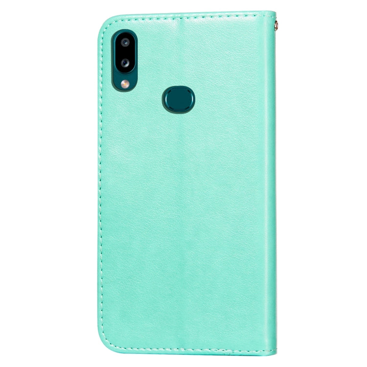 For Samsung  Galaxy A10s Flower Vine Embossing Pattern Horizontal Flip Leather Case with Card Slot & Holder & Wallet & Lanyard
