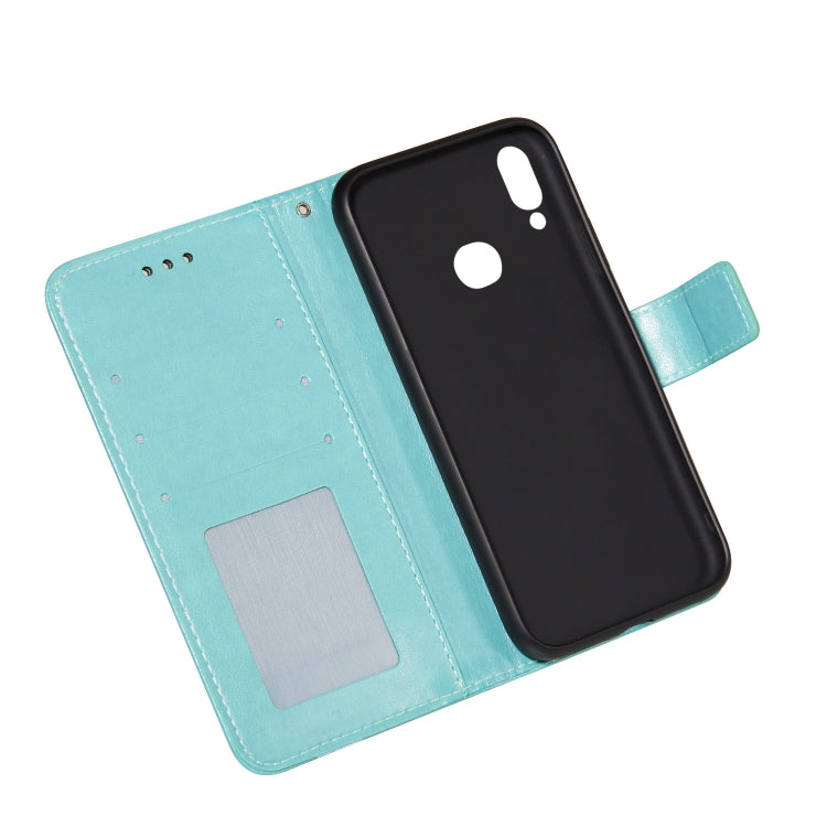 For Samsung  Galaxy A10s Flower Vine Embossing Pattern Horizontal Flip Leather Case with Card Slot & Holder & Wallet & Lanyard