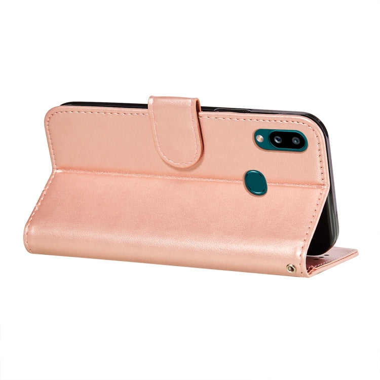 For Samsung  Galaxy A10s Flower Vine Embossing Pattern Horizontal Flip Leather Case with Card Slot & Holder & Wallet & Lanyard