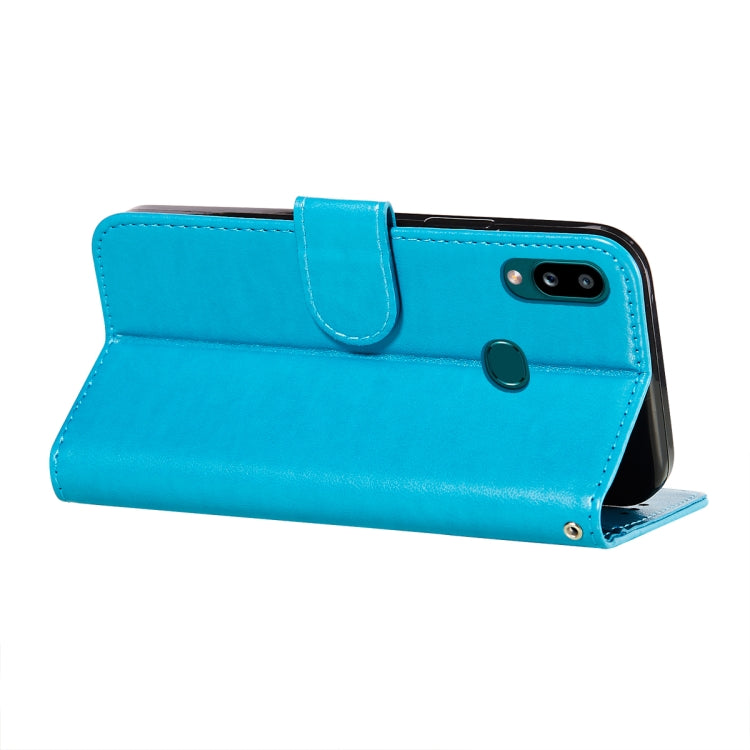 For Samsung  Galaxy A10s Flower Vine Embossing Pattern Horizontal Flip Leather Case with Card Slot & Holder & Wallet & Lanyard