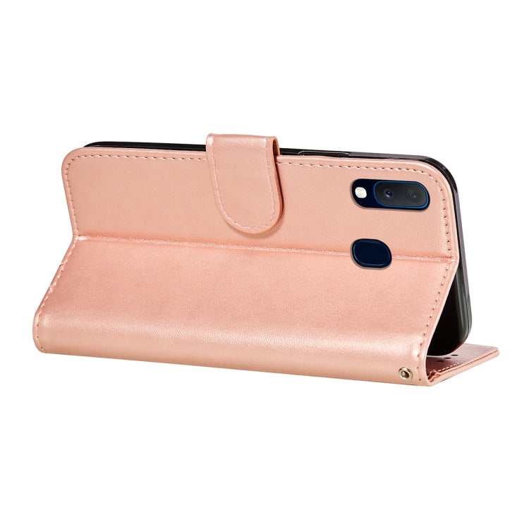 For Samsung  Galaxy A20e Flower Vine Embossing Pattern Horizontal Flip Leather Case with Card Slot & Holder & Wallet & Lanyard