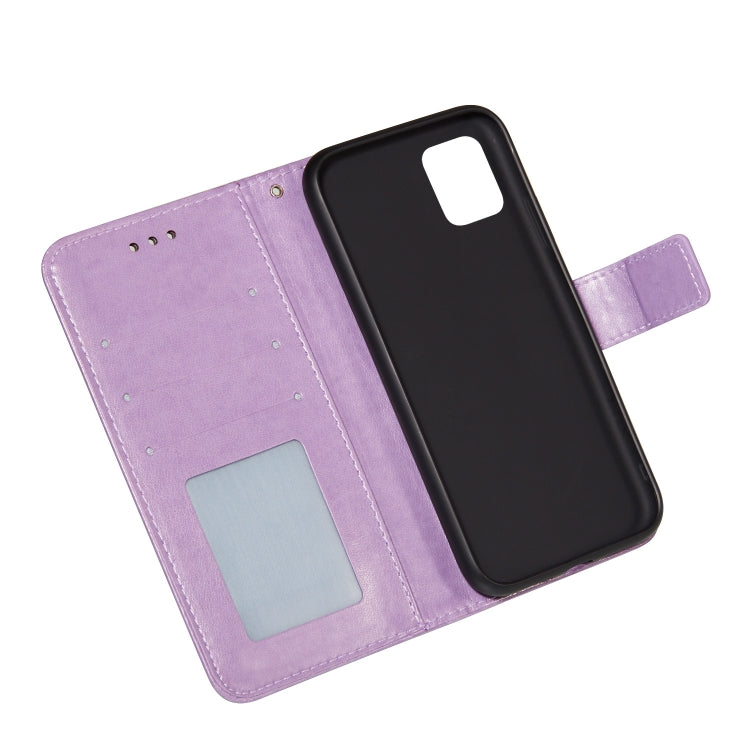 For Samsung Galaxy A81/ Note10 Lite Flower Vine Embossing Pattern Horizontal Flip Leather Case with Card Slot & Holder & Wallet & Lanyard