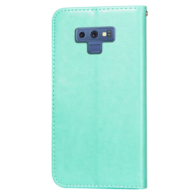 For Samsung Galaxy Note9 Flower Vine Embossing Pattern Horizontal Flip Leather Case with Card Slot & Holder & Wallet & Lanyard