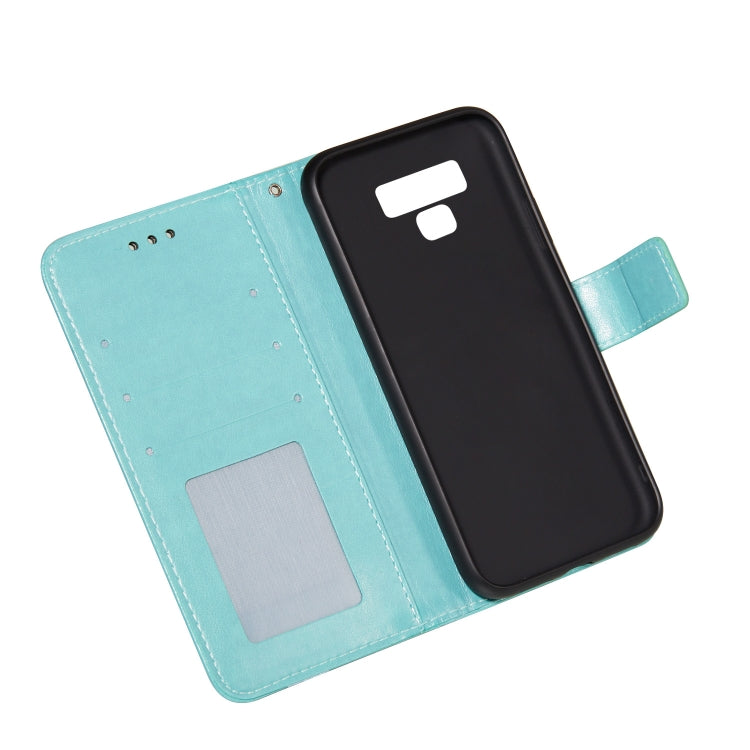 For Samsung Galaxy Note9 Flower Vine Embossing Pattern Horizontal Flip Leather Case with Card Slot & Holder & Wallet & Lanyard