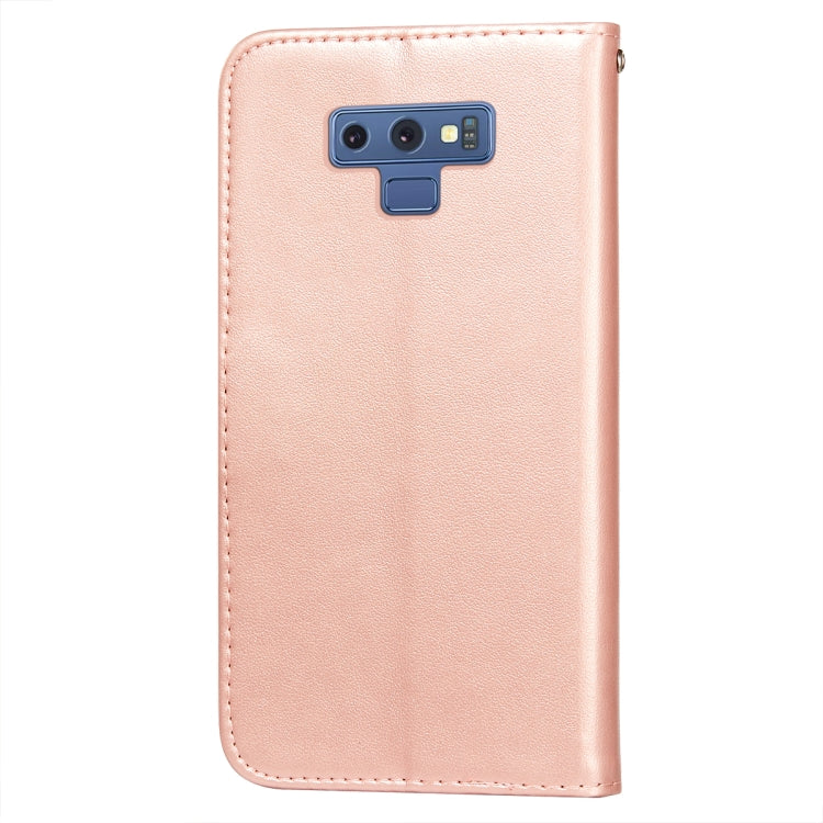 For Samsung Galaxy Note9 Flower Vine Embossing Pattern Horizontal Flip Leather Case with Card Slot & Holder & Wallet & Lanyard