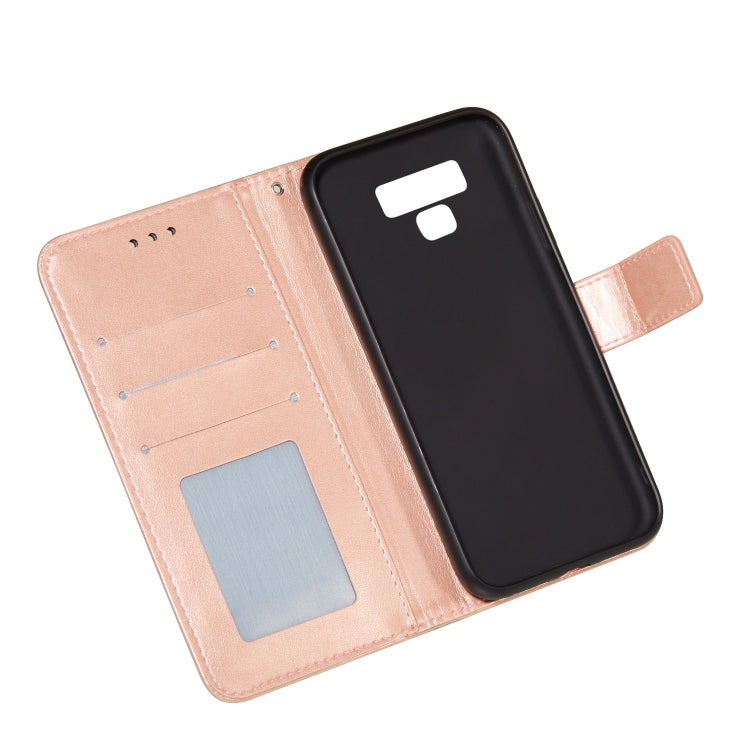For Samsung Galaxy Note9 Flower Vine Embossing Pattern Horizontal Flip Leather Case with Card Slot & Holder & Wallet & Lanyard