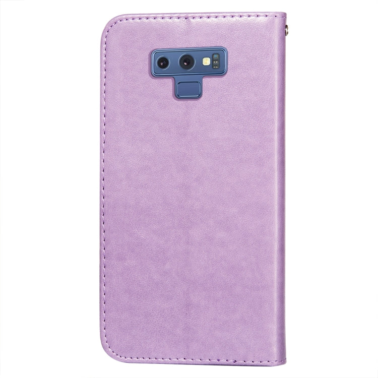 For Samsung Galaxy Note9 Flower Vine Embossing Pattern Horizontal Flip Leather Case with Card Slot & Holder & Wallet & Lanyard