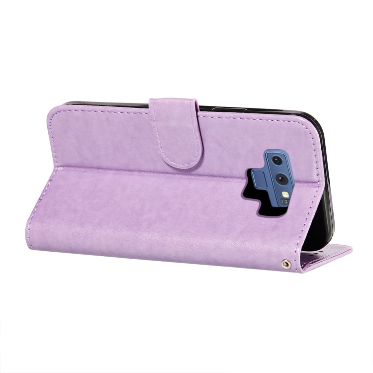 For Samsung Galaxy Note9 Flower Vine Embossing Pattern Horizontal Flip Leather Case with Card Slot & Holder & Wallet & Lanyard