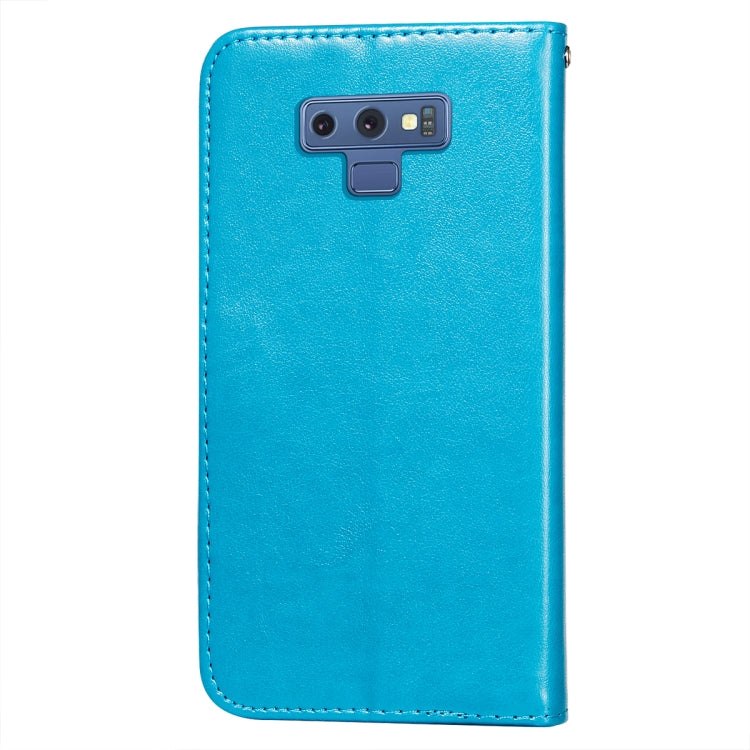For Samsung Galaxy Note9 Flower Vine Embossing Pattern Horizontal Flip Leather Case with Card Slot & Holder & Wallet & Lanyard