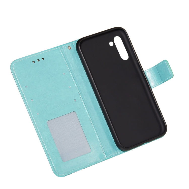 For Samsung Galaxy Note10 Flower Vine Embossing Pattern Horizontal Flip Leather Case with Card Slot & Holder & Wallet & Lanyard