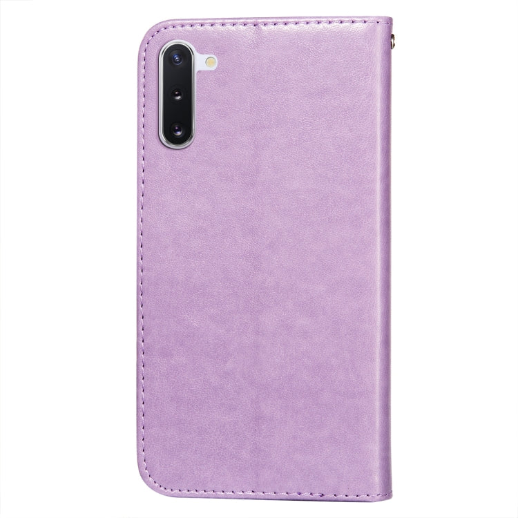 For Samsung Galaxy Note10 Flower Vine Embossing Pattern Horizontal Flip Leather Case with Card Slot & Holder & Wallet & Lanyard