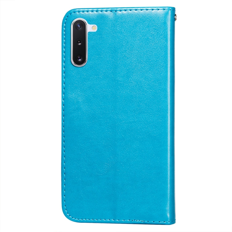 For Samsung Galaxy Note10 Flower Vine Embossing Pattern Horizontal Flip Leather Case with Card Slot & Holder & Wallet & Lanyard