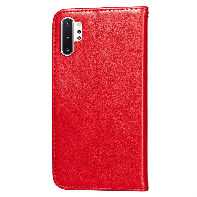For Samsung Galaxy Note10 Plus Flower Vine Embossing Pattern Horizontal Flip Leather Case with Card Slot & Holder & Wallet & Lanyard