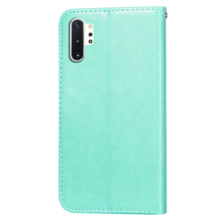 For Samsung Galaxy Note10 Plus Flower Vine Embossing Pattern Horizontal Flip Leather Case with Card Slot & Holder & Wallet & Lanyard