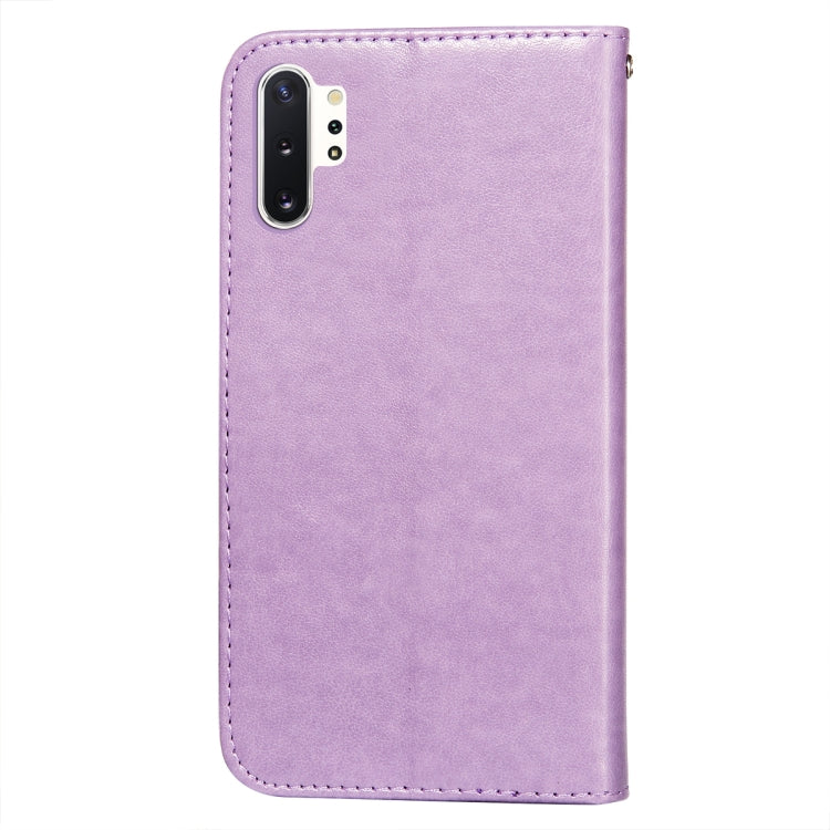 For Samsung Galaxy Note10 Plus Flower Vine Embossing Pattern Horizontal Flip Leather Case with Card Slot & Holder & Wallet & Lanyard