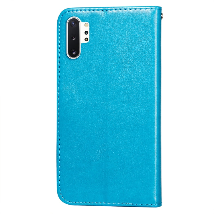 For Samsung Galaxy Note10 Plus Flower Vine Embossing Pattern Horizontal Flip Leather Case with Card Slot & Holder & Wallet & Lanyard