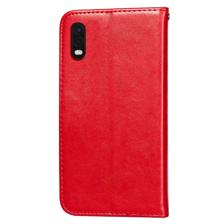 For Samsung Galaxy XCover Pro Flower Vine Embossing Pattern Horizontal Flip Leather Case with Card Slot & Holder & Wallet & Lanyard