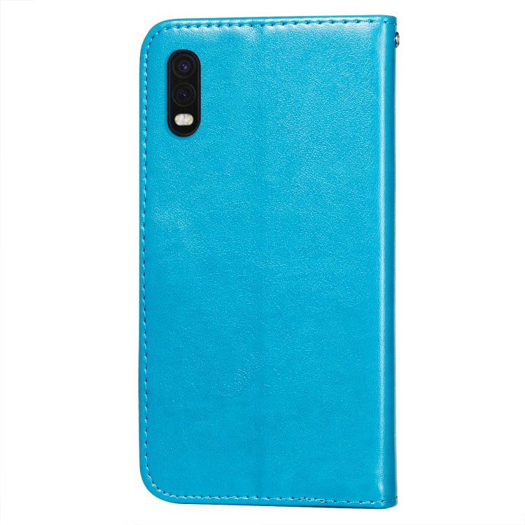 For Samsung Galaxy XCover Pro Flower Vine Embossing Pattern Horizontal Flip Leather Case with Card Slot & Holder & Wallet & Lanyard