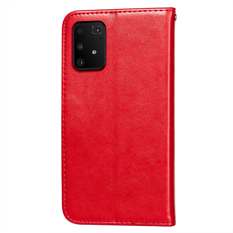 For Samsung Galaxy A91 / S10 Lite Flower Vine Embossing Pattern Horizontal Flip Leather Case with Card Slot & Holder & Wallet & Lanyard