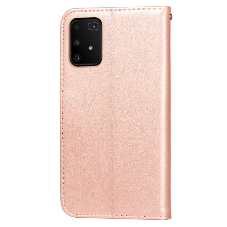 For Samsung Galaxy A91 / S10 Lite Flower Vine Embossing Pattern Horizontal Flip Leather Case with Card Slot & Holder & Wallet & Lanyard