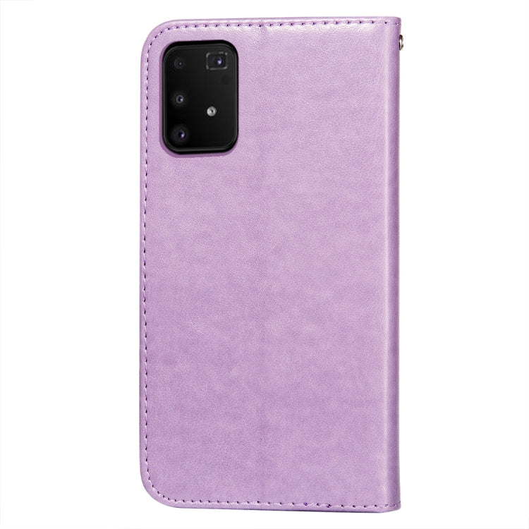 For Samsung Galaxy A91 / S10 Lite Flower Vine Embossing Pattern Horizontal Flip Leather Case with Card Slot & Holder & Wallet & Lanyard