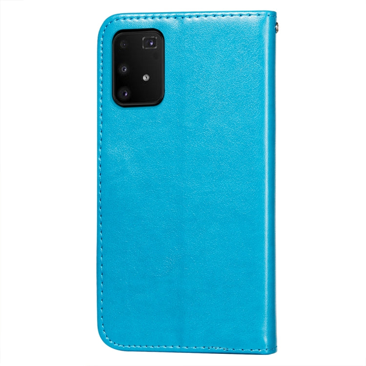 For Samsung Galaxy A91 / S10 Lite Flower Vine Embossing Pattern Horizontal Flip Leather Case with Card Slot & Holder & Wallet & Lanyard