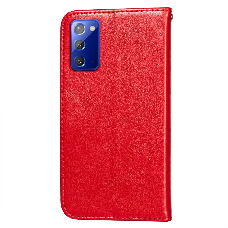 For Samsung  Galaxy Note20 Flower Vine Embossing Pattern Horizontal Flip Leather Case with Card Slot & Holder & Wallet & Lanyard