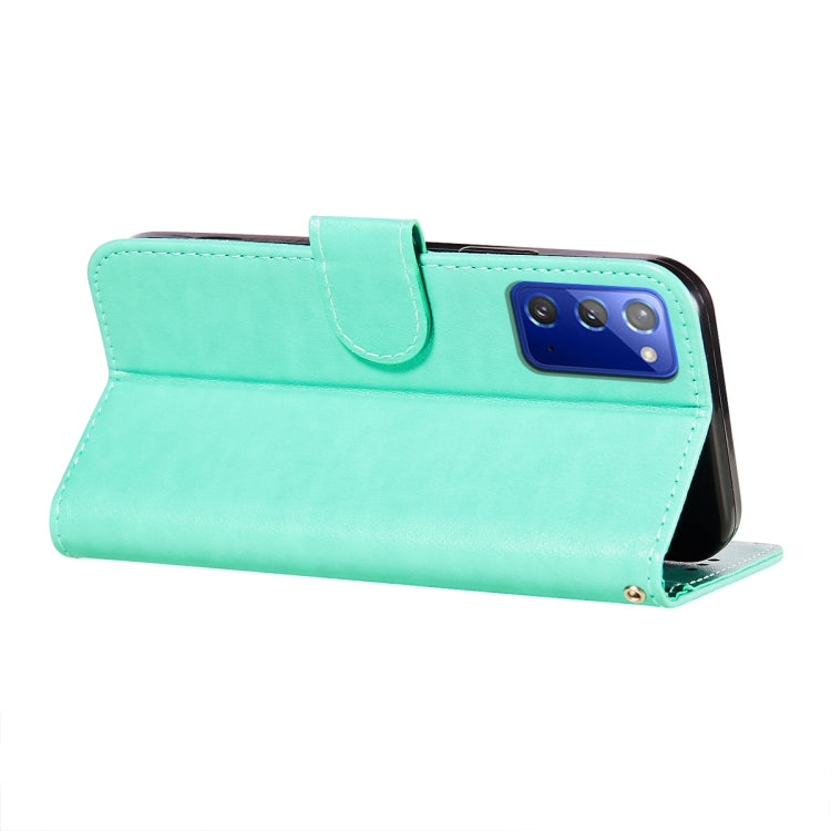 For Samsung  Galaxy Note20 Flower Vine Embossing Pattern Horizontal Flip Leather Case with Card Slot & Holder & Wallet & Lanyard