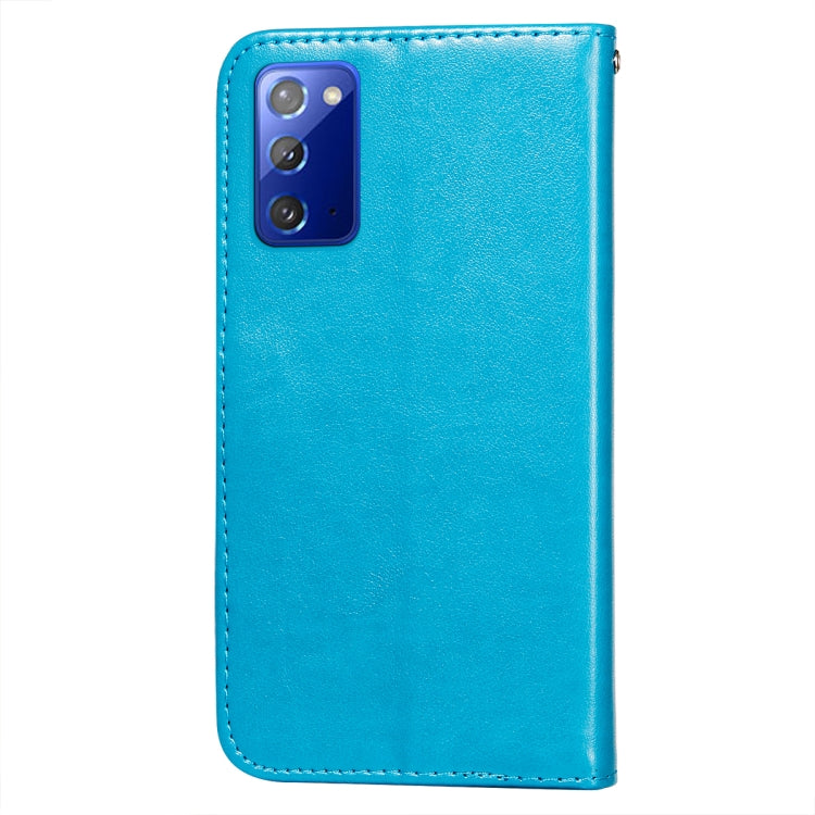 For Samsung  Galaxy Note20 Flower Vine Embossing Pattern Horizontal Flip Leather Case with Card Slot & Holder & Wallet & Lanyard
