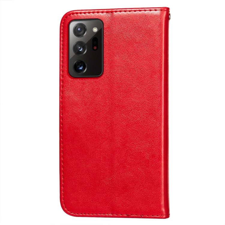 For Samsung Galaxy Note20 Ultra Flower Vine Embossing Pattern Horizontal Flip Leather Case with Card Slot & Holder & Wallet & Lanyard