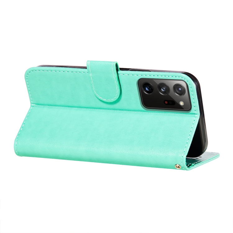 For Samsung Galaxy Note20 Ultra Flower Vine Embossing Pattern Horizontal Flip Leather Case with Card Slot & Holder & Wallet & Lanyard