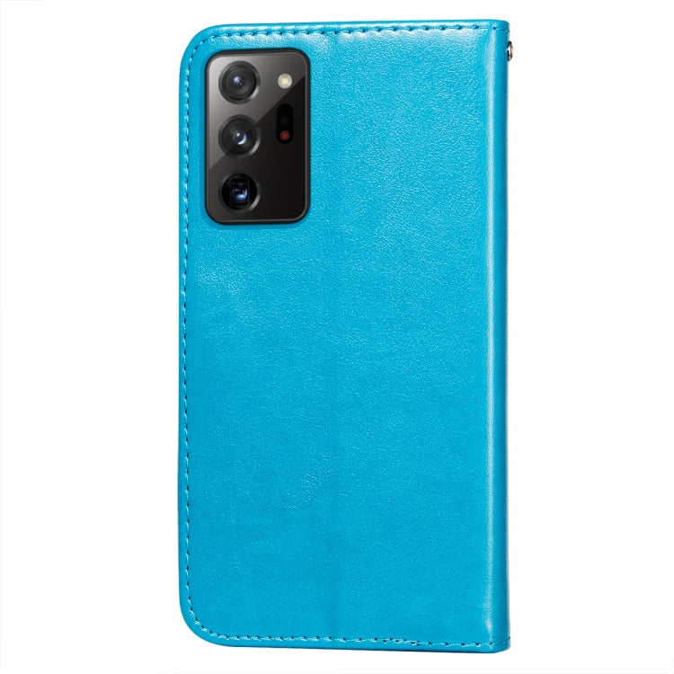 For Samsung Galaxy Note20 Ultra Flower Vine Embossing Pattern Horizontal Flip Leather Case with Card Slot & Holder & Wallet & Lanyard