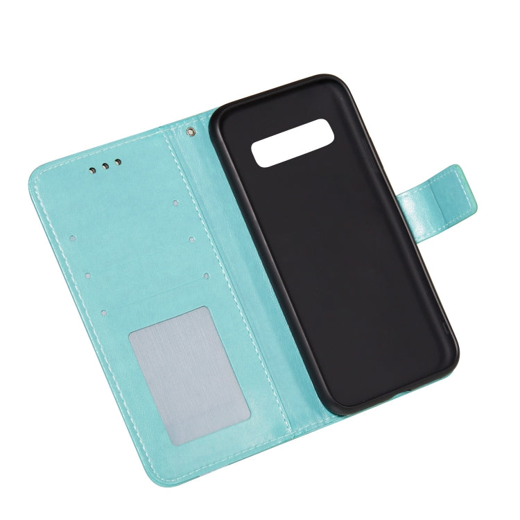 For Samsung  Galaxy S10 Flower Vine Embossing Pattern Horizontal Flip Leather Case with Card Slot & Holder & Wallet & Lanyard