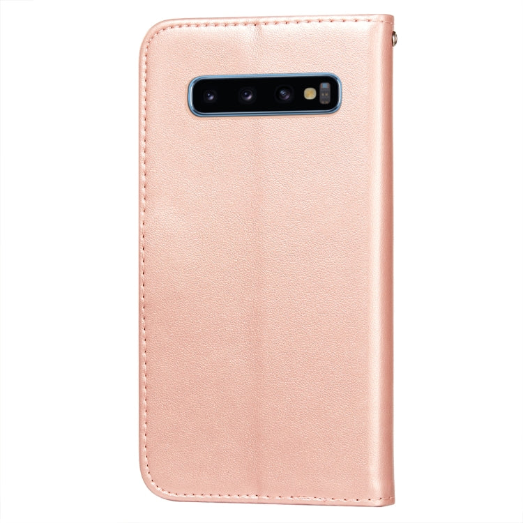 For Samsung  Galaxy S10 Flower Vine Embossing Pattern Horizontal Flip Leather Case with Card Slot & Holder & Wallet & Lanyard