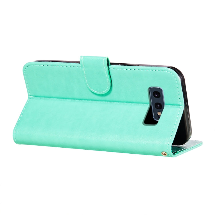 For Samsung  Galaxy S10e Flower Vine Embossing Pattern Horizontal Flip Leather Case with Card Slot & Holder & Wallet & Lanyard