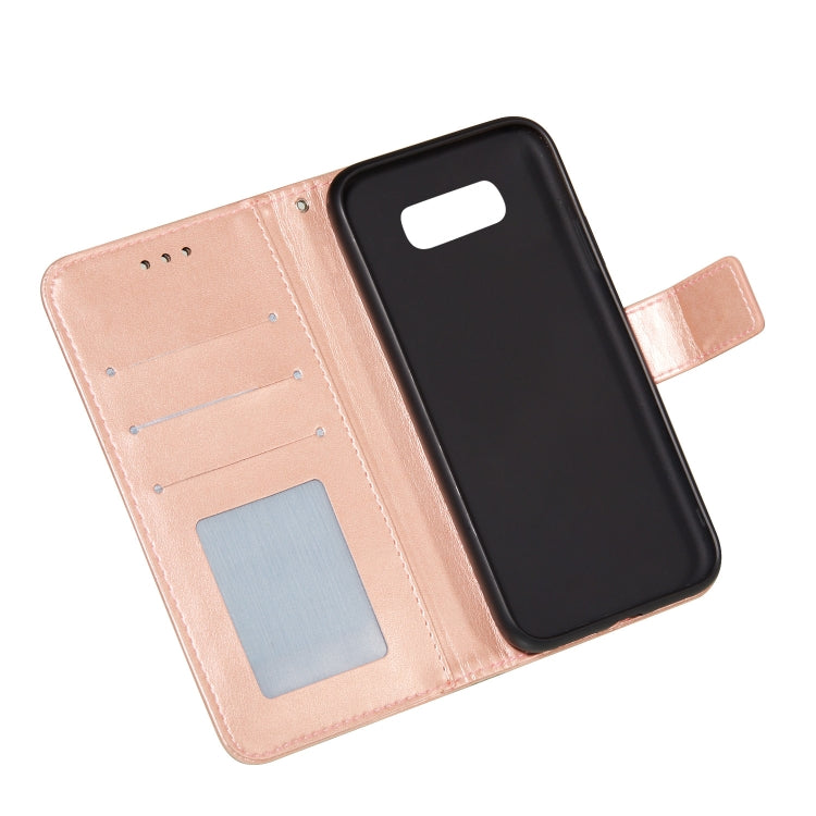 For Samsung  Galaxy S10e Flower Vine Embossing Pattern Horizontal Flip Leather Case with Card Slot & Holder & Wallet & Lanyard