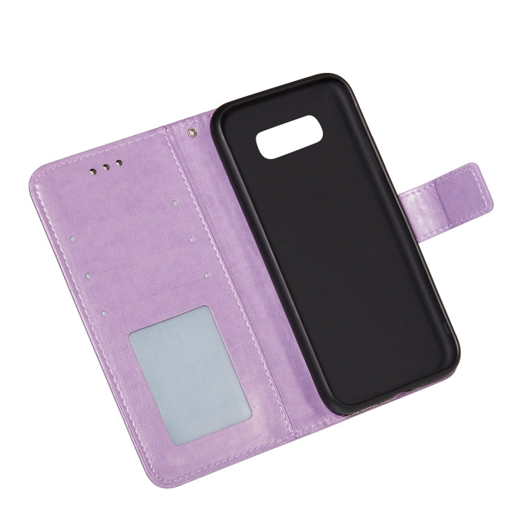 For Samsung  Galaxy S10e Flower Vine Embossing Pattern Horizontal Flip Leather Case with Card Slot & Holder & Wallet & Lanyard