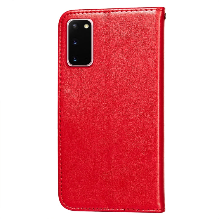 For Samsung  Galaxy S20 Flower Vine Embossing Pattern Horizontal Flip Leather Case with Card Slot & Holder & Wallet & Lanyard
